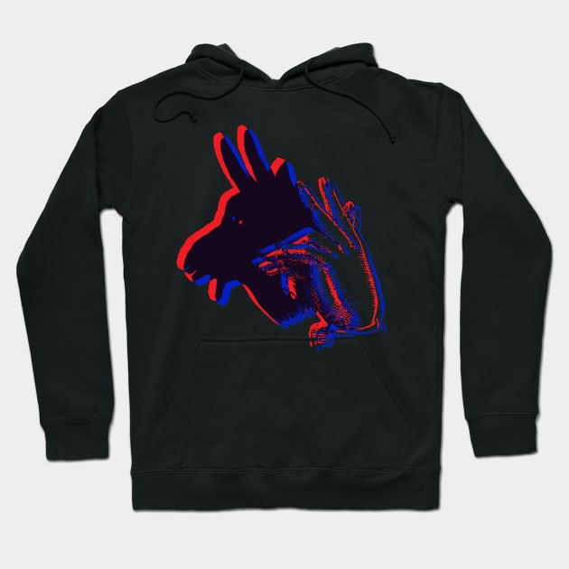 3D Shadow Puppet - GOAT Hoodie by Surplusweird